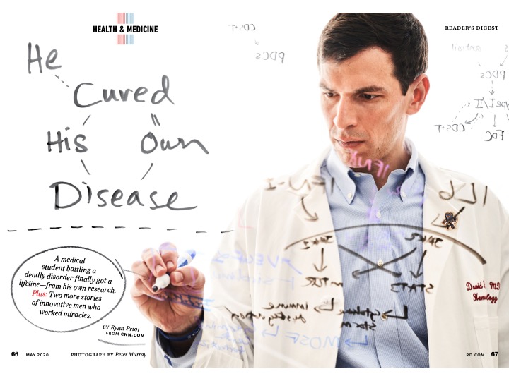 He Cured His Own Disease; Reader’s Digest, May 2020